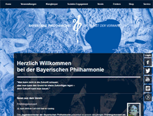 Tablet Screenshot of bayerische-philharmonie.de